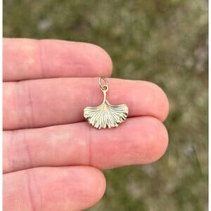 Bronze Ginkgo Leaf Charm